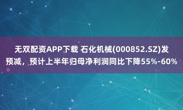 无双配资APP下载 石化机械(000852.SZ)发预减,预计上半年归母净利润同比下降55%-60%