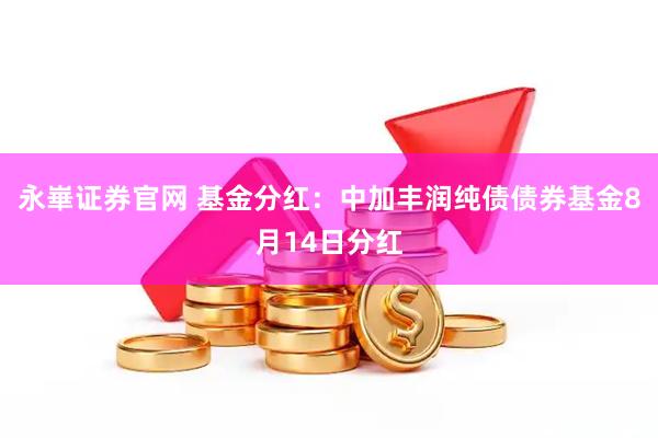 永崋证券官网 基金分红：中加丰润纯债债券基金8月14日分红